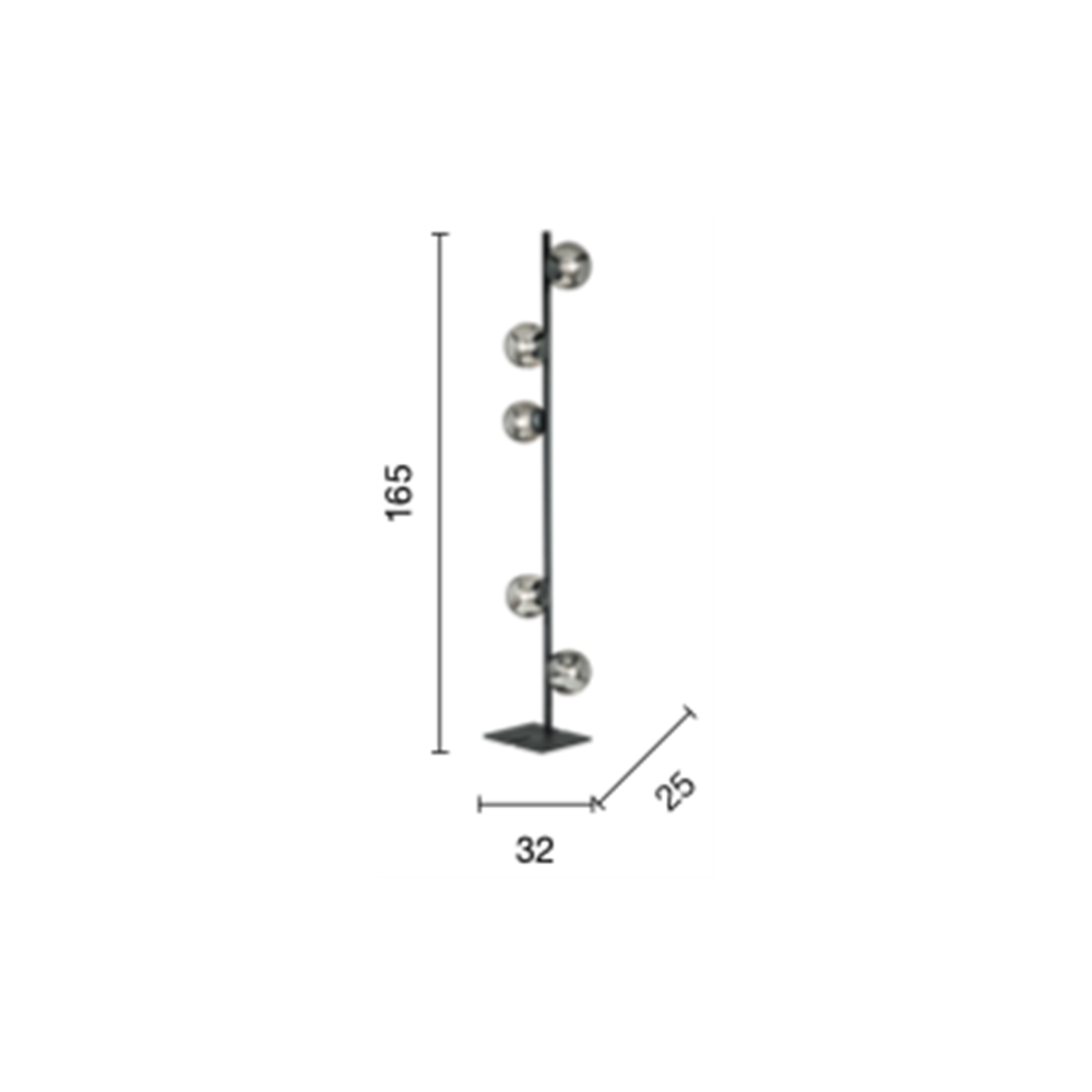 Lampada da terra E14 Monile - Ondaluce