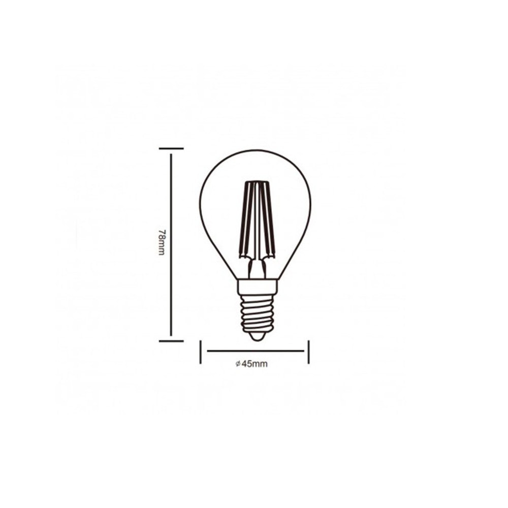 Лампочка LAMPADINA LED E14 4W SFERA B - LAMPADINE E14