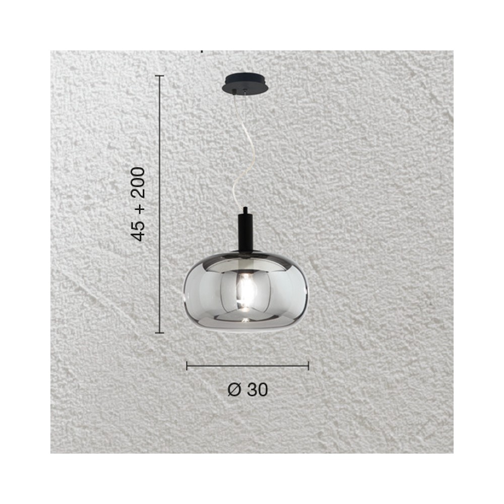 Lampadario pendente esagonale exagon bianca ondaluce led 5w 3000k