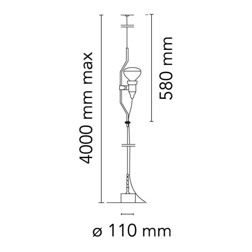 Flos Parentesi Dimmer rossa