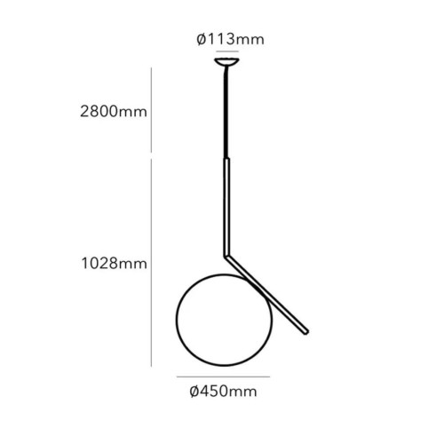 Flos IC S3 sospensione ottone